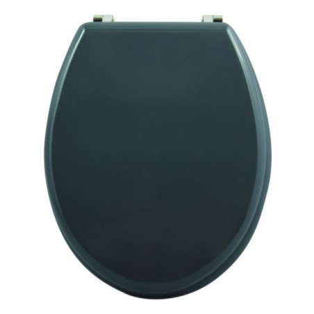 Abattant WC MDF CLÉO Gris Anthracite - Charnières Inox MSV MSV