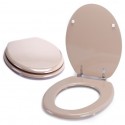 Abattant WC MDF CLÉO Beige - Charnières Inox MSV MSV