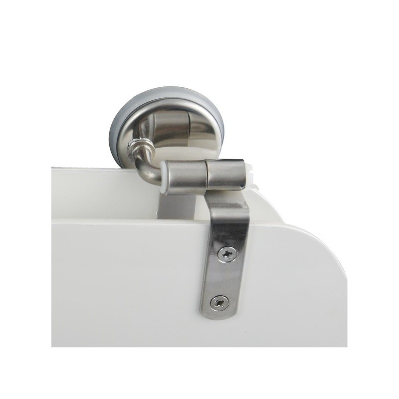 MSV Toilet Seat White MDF - Stainless Steel Hinges MSV