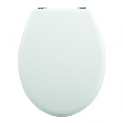 MSV Toilet Seat White MDF - Zinc Hinges