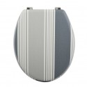 Abattant Wc MDF Cardiff Gris - Charnières Inox MSV MSV
