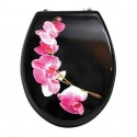 MSV Copriwater Legno LANYU Nero - Cerniere Acciaio ox MSV