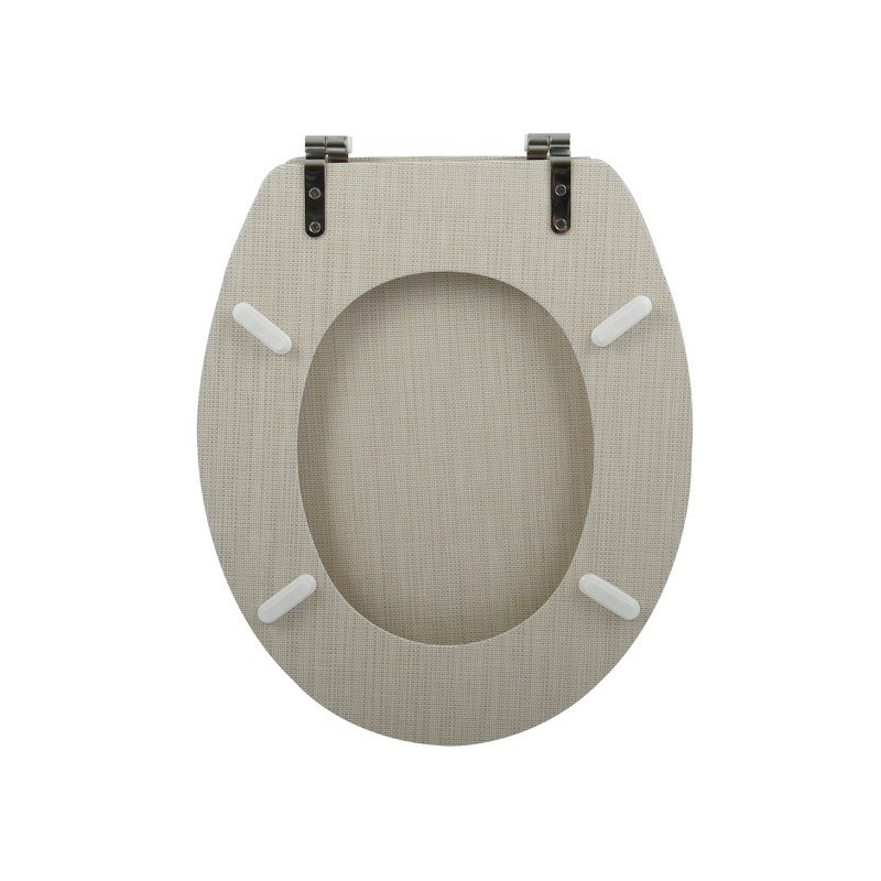 MSV WC-Sitz INGRES Grauer MDF- - Edelstahlscharniere MSV
