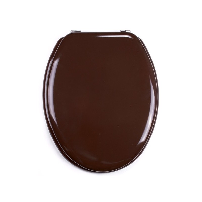 MSV Copriwater Legno CLÉO Marrone Cioccolato - Cerniere Acciaio ox MSV