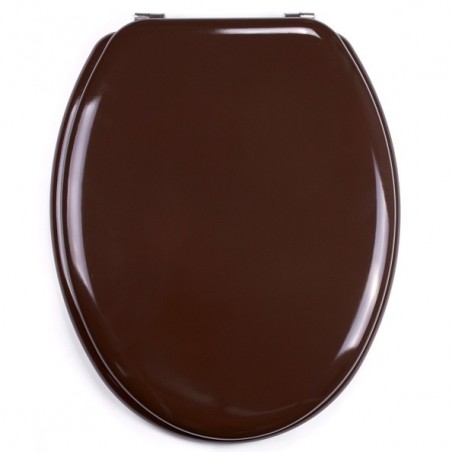 Abattant WC MDF CLÉO Marron Chocolat - Charnières Inox MSV MSV