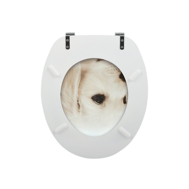 MSV WC-Sitz MDF OMBO Beige - Edelstahlscharniere MSV
