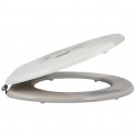 Abattant WC MDF Dog SCOTT Beige - Charnières Inox MSV MSV