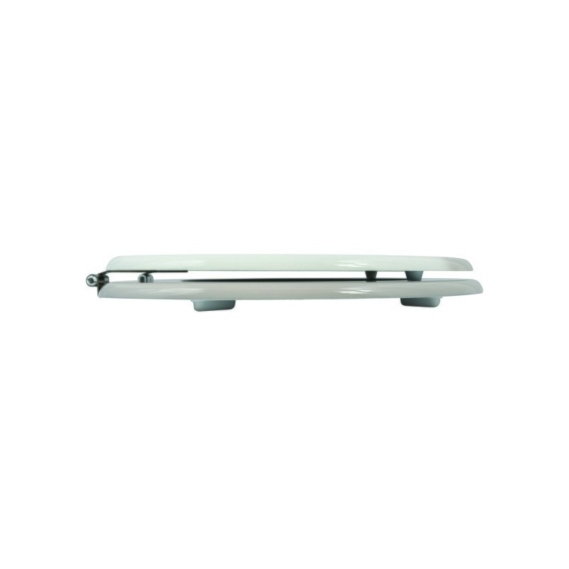 MSV Asiento de inodoro MDF SCOTT Beige - Bisagras de acero inoxidable MSV
