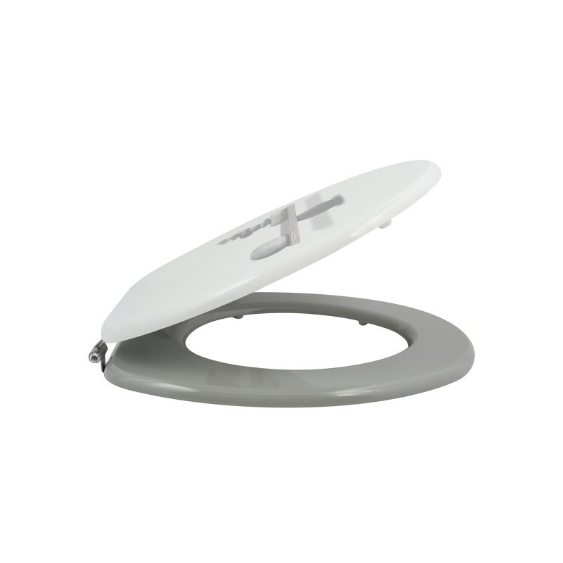 MSV Toilet Seat MDF SCOTT Dog Beige - Stainless Steel Hinges MSV