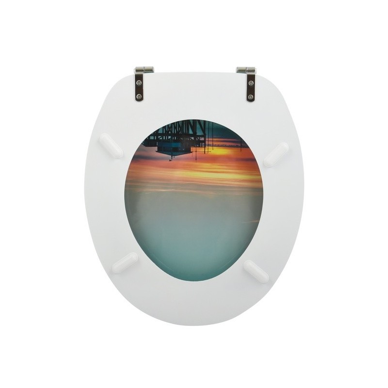 Abattant WC MDF SUNSET - Charnières Inox MSV MSV
