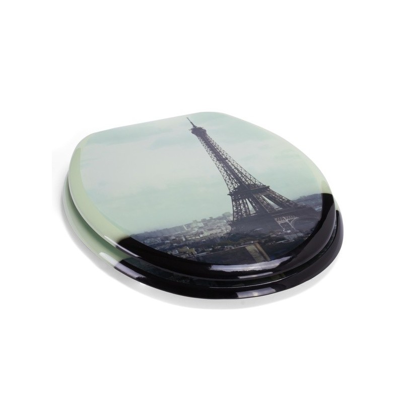 Abattant Wc MDF Tour Eiffel - Charnières Inox MSV MSV