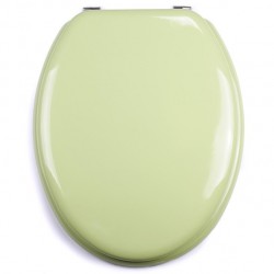 MSV Toilet Seat MDFCLÉO Almond Green - Stainless Steel Hinges