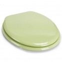 MSV WC-Sitz CLÉO Mandelgrüner MDF- - Edelstahlscharniere MSV