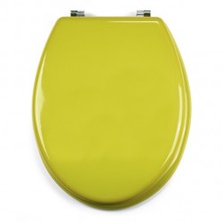 MSV Toilet Seat Pistachio Green CLÉO MDF - Stainless Steel Hinges