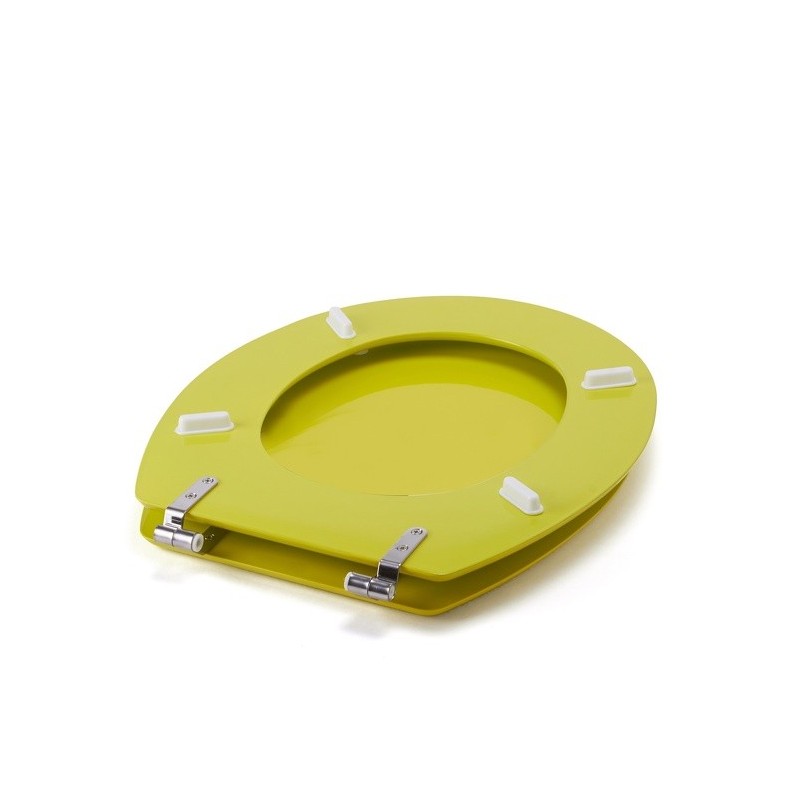MSV Copriwater Legno CLÉO verde pistacchio - Cerniere acciaio ossidabile MSV