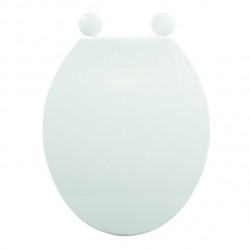 MSV Toilet Seat PP White - PS Hinges