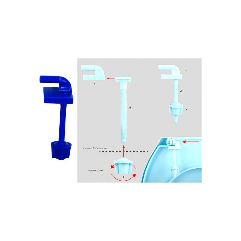 MSV Copriwater PP blu navy - Cerniere PS MSV