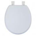 Abattant Wc PVC Moelleux Blanc - Charnières PS MSV MSV
