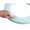 Abattant Wc PVC Moelleux Blanc - Charnières PS MSV MSV