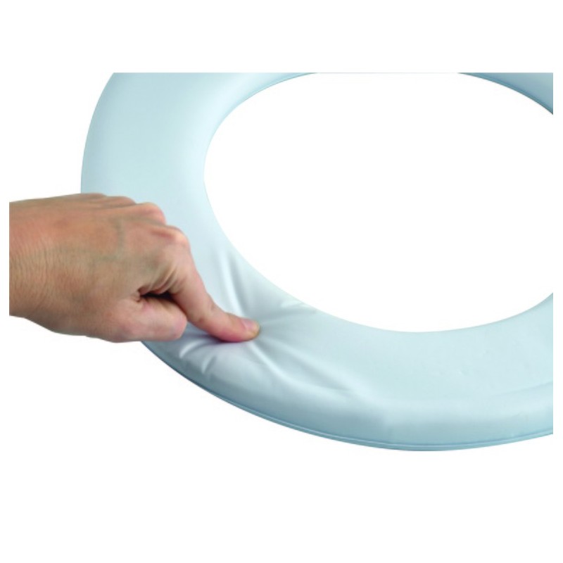 MSV Toilet Seat White Soft PVC - PS Hinges MSV