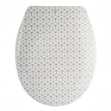 MSV Copriwater Plastica MOZAIK Beige - Cerniere PS MSV