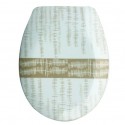 MSV Asiento de inodoro Thermo Duro ONS Beige - Bisagras de PS MSV