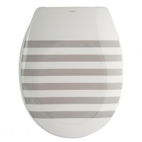 MSV Copriwater Plastica SEAUVILLE blu e bianco - Cerniere PS MSV