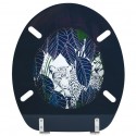 Rain Abattant Wc MDF RAIN FOREST Bleu & Vert - Charnières Inox MSV MSV