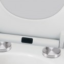 Spirella Asiento de inodoro Thermo Duro EASY CLIP Blanco - Bisagras de acero inoxidable Spirella