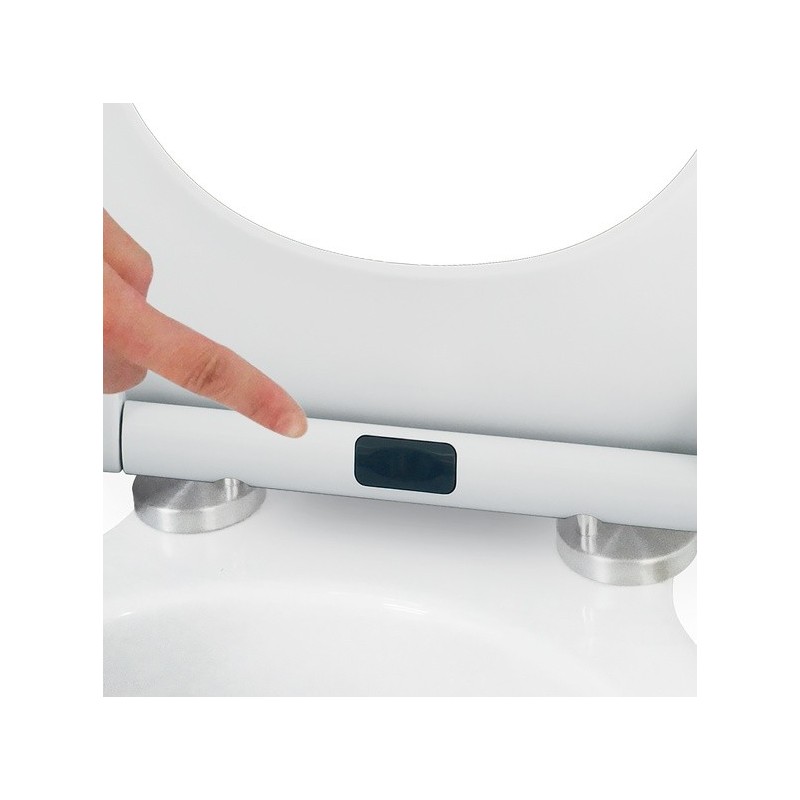 MSV WC-Sitz MDF SUNSET Multicolor - Edelstahlscharniere Spirella