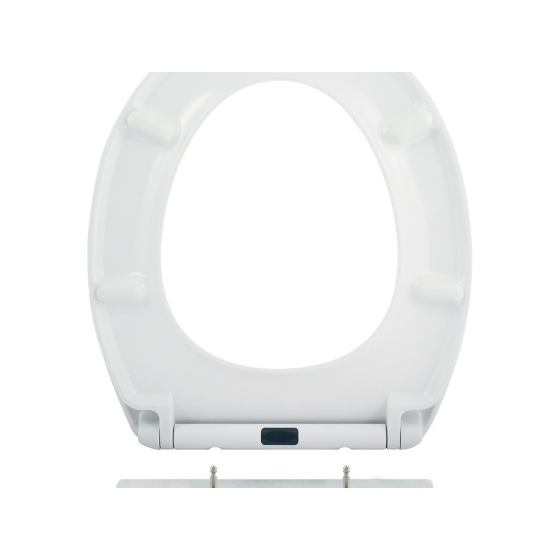 MSV Copriwater Legno SUNSET Multicolor - Cerniere acciaio ox Spirella
