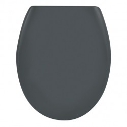 Spirella Copriwater EASY CLIP Plastica Nero - Cerniere in Acciaio Inox Spirella
