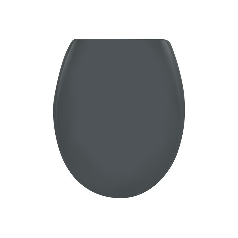 Spirella WC-Sitz EASY CLIP Thermo-Hart- Schwarz - Edelstahlscharniere Spirella