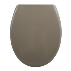 Spirella Abattant Wc EASY CLIP Thermo Dur Taupe - Charnières Inox