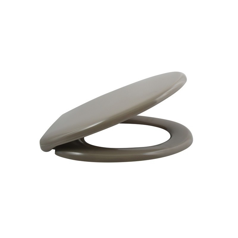 Spirella Toilet Seat EASY CLIP Thermoset Gray - Stainless Steel Hinges Spirella