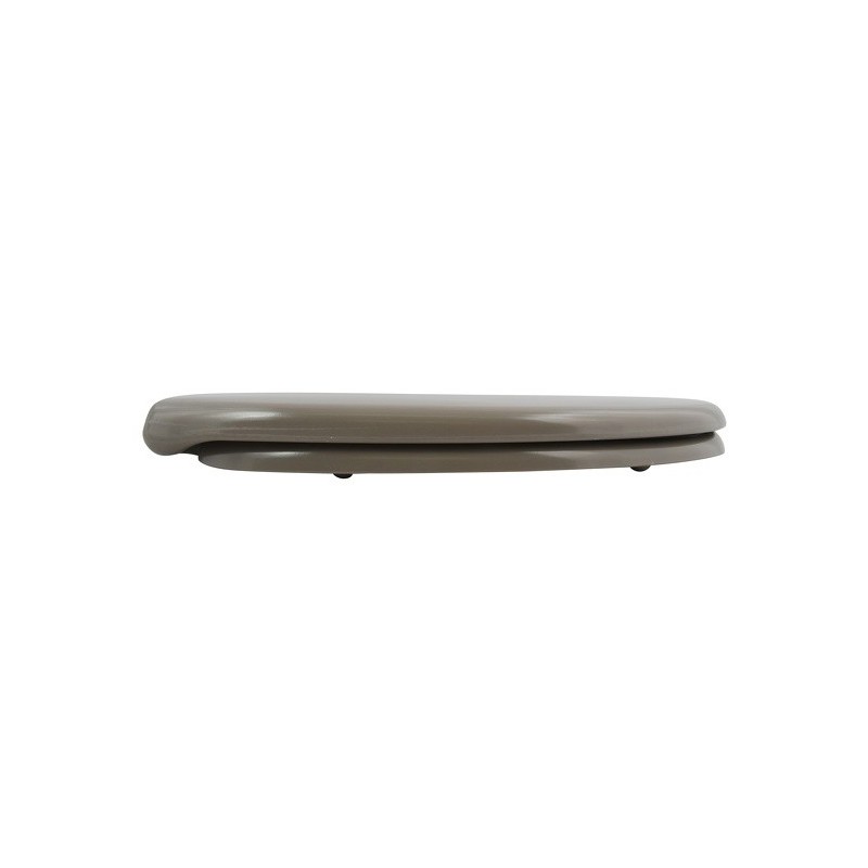 Abattant Wc EASY CLIP Thermo Dur Taupe - Charnières Inox Spirella Spirella
