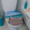 Abattant Wc MDF MALDIVES Décor Plage - Charnières Zinc Spirella Spirella