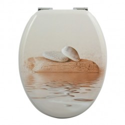 Spirella Toilet Seat BALI Design MDF - Zinc Hinges