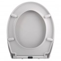 Abattant WC PP HARRY Gris Clair - Charnière Zinc Spirella Spirella