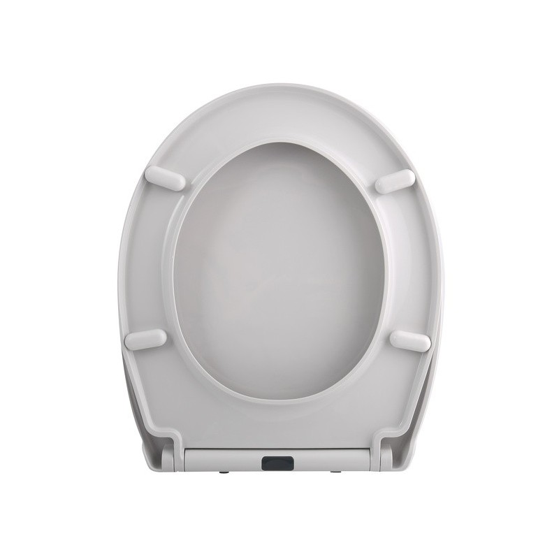 Spirella Asiento de inodoro PP HARRY Gris Claro - Bisagra de zinc Spirella
