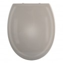 Abattant Wc PP HARRY Taupe - Charnière Zinc Spirella Spirella