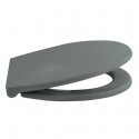Abattant Wc PP HARRY Gris Anthracite - Charnière Zinc Spirella Spirella