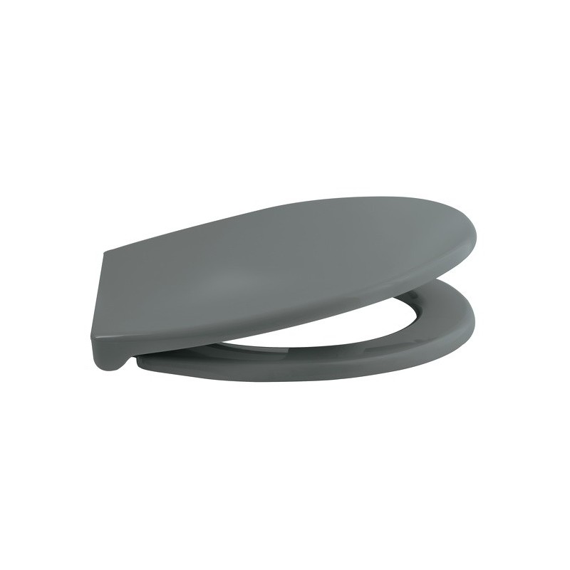 Abattant Wc PP HARRY Gris Anthracite - Charnière Zinc Spirella Spirella