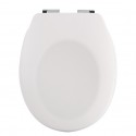 Abattant Wc Thermo Dur NEELA Blanc mat - Charnières ABS Chromé Spirella Spirella