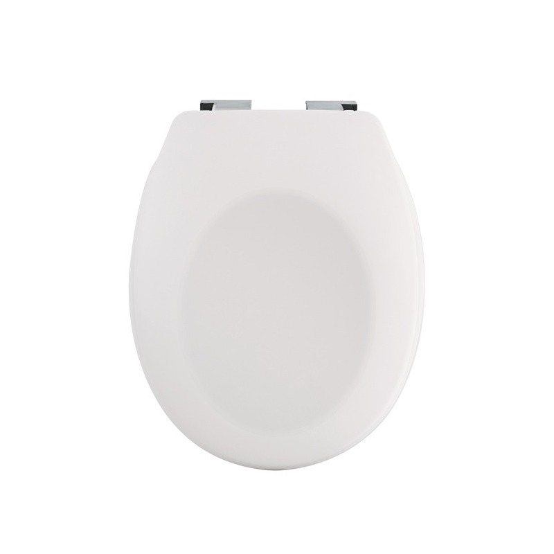 Spirella Copriwater Plastica NEELA Bianco opaco - Cerniere in ABS cromato Spirella