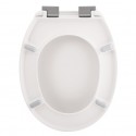 Abattant Wc Thermo Dur NEELA Blanc mat - Charnières ABS Chromé Spirella Spirella