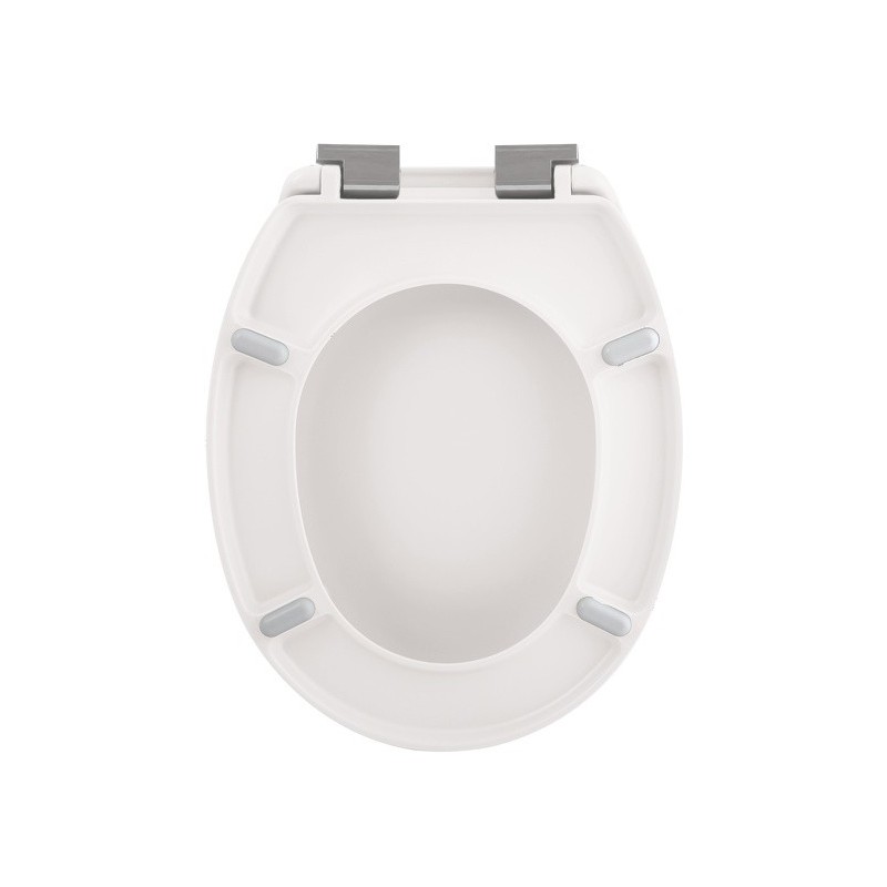 Abattant Wc Thermo Dur NEELA Blanc mat - Charnières ABS Chromé Spirella Spirella