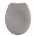 Spirella WC-Sitz Thermo Hard NEELA Matt Taupe - Verchromte ABS-Scharniere Spirella