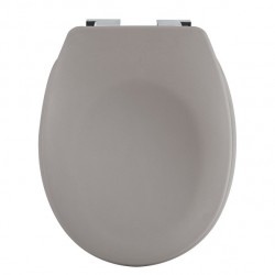 Spirella Toilet Seat Thermoset NEELA Matt Taupe - Chromed ABS Hinges