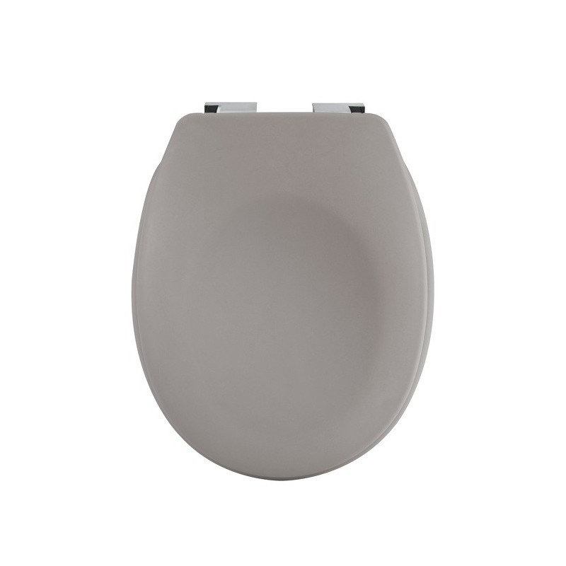 Spirella Toilet Seat Thermoset NEELA Matt Taupe - Chromed ABS Hinges Spirella